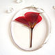 Order Earrings Red Geranium flowers rustic Boho resin Jewelry. WonderLand. Livemaster. . Earrings Фото №3