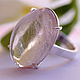 Morganite ring 'Premonition of Spring', silver, Rings, Moscow,  Фото №1