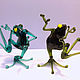 glass figurine tanchuma frogs (large). Figurines. In Glass. Online shopping on My Livemaster.  Фото №2