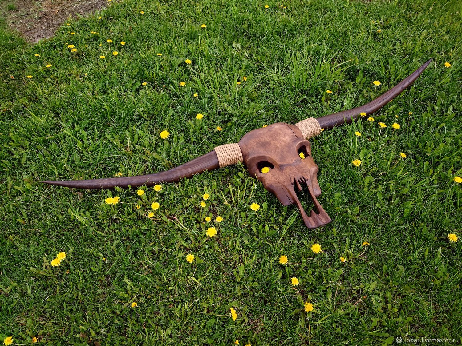 Череп бизона из дерева в интернет-магазине на Ярмарке Мастеров ...