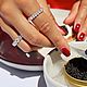 Золотое кольцо с бриллиантами купить. Кольца. ·٠• Luxury club II  ( Юлия ) ·٠•٠·. Интернет-магазин Ярмарка Мастеров.  Фото №2