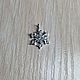Snowflake large pendant with cubic Zirconia UNDER-003 ( 2 colors) South Korea, Pendants, St. Petersburg,  Фото №1