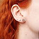 Order Star Stud Earrings, 925 sterling silver. Amorem. Livemaster. . Stud earrings Фото №3