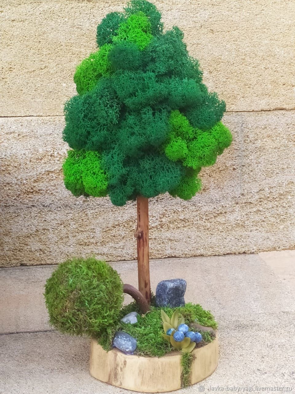 Топиарий из мха Воспоминание о Карелии – заказать на Ярмарке Мастеров ...