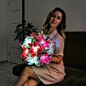 Для дома и интерьера handmade. Livemaster - original item In stock! Bouquet-nightlight of lilies 