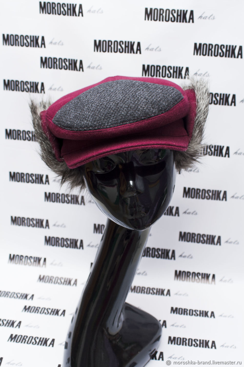 Кепка женская зимняя "Франческа" с эко мехом. Уточка, реглан на заказ в ...