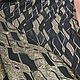 Ткань жаккардовая с люрексом геометрия цвет черный, золото Италия. Ткани. Ткани Материя. Ярмарка Мастеров.  Фото №4
