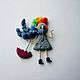 Brooch girl 'After the rain on Thursday...' # №1. Brooches. ETNOMIR (ethnomir). My Livemaster. Фото №6
