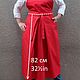 Order Women's apron with pockets. Elegant long apron in Russian style. Tatyana Kazanskaya (Pottery Apron). Livemaster. . Aprons Фото №3