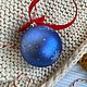 Christmas Tree Toy Clock Cornflower Ball. Christmas decorations. iloverussia. My Livemaster. Фото №4
