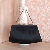 Винтаж handmade. Livemaster - original item Antique handbag/clutch,Ande,USA,50-60s,evening handbag,satin. Handmade.