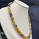Order Natural beads for women made of natural stones citrine and amethyst. naturalkavni. Livemaster. . Beads2 Фото №3