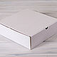 Коробка для высокого пирога 28х28х8,5 см из плотного картона, белая. Коробки. Упакуй-ка. Интернет-магазин Ярмарка Мастеров.  Фото №2