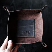 Для дома и интерьера handmade. Livemaster - original item Leather organizer for small items in brown. Handmade.