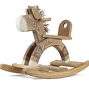 Детская деревянная лошадка-качалка Hailey