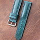 Strap handmade 24mm for the watch / Apple Watch leather. Watch Straps. udmLEATHER. Online shopping on My Livemaster.  Фото №2
