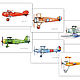 Planes Paintings Set Posters 6 Pcs For Children's Room, Pictures, St. Petersburg,  Фото №1