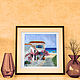 Painting with the sea, A house on the shore, oil on canvas. Pictures. Lana Zaitceva. My Livemaster. Фото №4