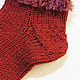 Order Socks for girls warm, burgundy color / Socks with fur. izjuminka-. Livemaster. . Socks and tights Фото №3