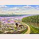 Картина маслом пейзаж с лошадью в поле, Картины, Москва,  Фото №1