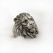 Украшения handmade. Livemaster - original item Lion Ring | Large | Silver. Handmade.