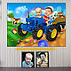 painting in the nursery. Cartoon photo. Gift to sons, grandchildren, brothers, Fine art photographs, Moscow,  Фото №1