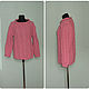 Knitted pink jumper' KOs Kosice'. Jumpers. vyazanaya6tu4ka. Online shopping on My Livemaster.  Фото №2