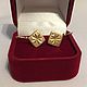 Gold 583 Gold Diamond Earrings 4,28 gr. vintage USSR. Vintage earrings. Aleshina. My Livemaster. Фото №5