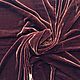 Бордовый (коричнево-бордовый) шелковый бархат Albert Guegain, Франция. Ткани. AELITA-OUTLET. Ярмарка Мастеров.  Фото №4