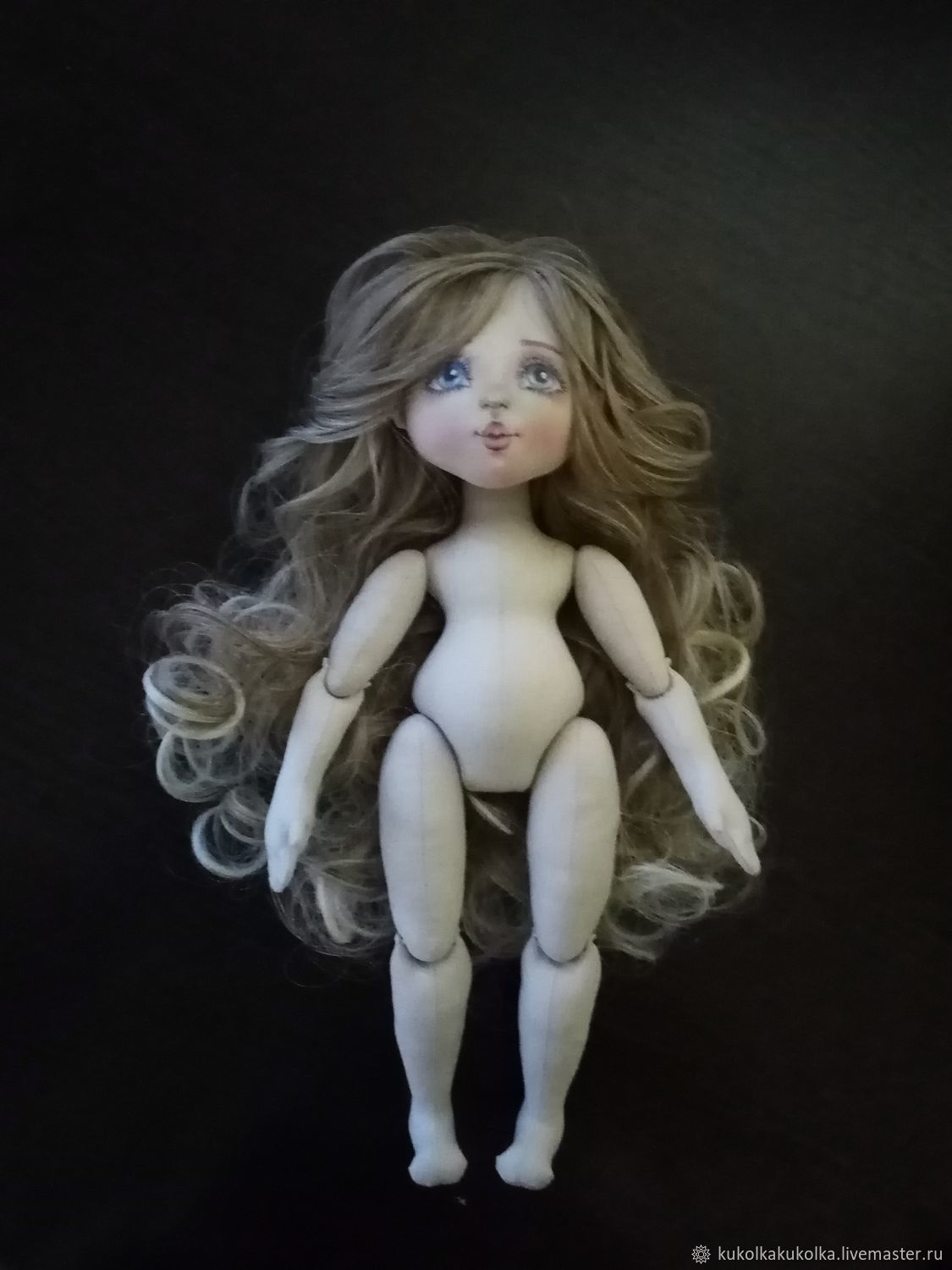 3. Заготовка куклы с лицом и волосами, 29см – заказать на Ярмарке ...