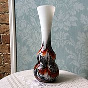 Винтаж handmade. Livemaster - original item Vase opal glass Florence Italy 70s. Handmade.
