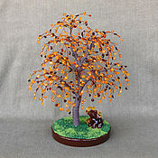 Цветы и флористика handmade. Livemaster - original item Baltic amber tree with elephant. Handmade.