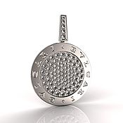 Украшения handmade. Livemaster - original item Bulgari pendant made of 925 sterling silver (P49) bulgari pendant. Handmade.