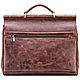 Leather briefcase Versailles (antique brown). Brief case. Russian leather Guild. Online shopping on My Livemaster.  Фото №2