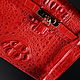 Order Textured women's bag made of Siamese crocodile leather IMA0514R1. CrocShop. Livemaster. . Classic Bag Фото №3