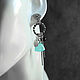 Earrings with chalcedony and spinel in 925 silver. Earrings. Solanda. My Livemaster. Фото №6