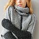 Заказать Вязаный свитер платье Cloud. Knit by Heart - Вязаная одежда 富. Ярмарка Мастеров. . Свитеры Фото №3