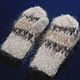 Order Children's knitted mittens Three colors of Leo. Warm Yarn. Livemaster. . Mittens Фото №3