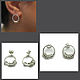 Earrings Rings. Silver rings, Congo earrings, Turin,  Фото №1