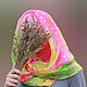 Готовый хиджаб, Бонита "Монпасье" малина, трикотаж шифон, Палантины, Москва,  Фото №1