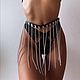 Skirt fringe chains chain belt Amazon genuine leather. Belt. noshame. Online shopping on My Livemaster.  Фото №2