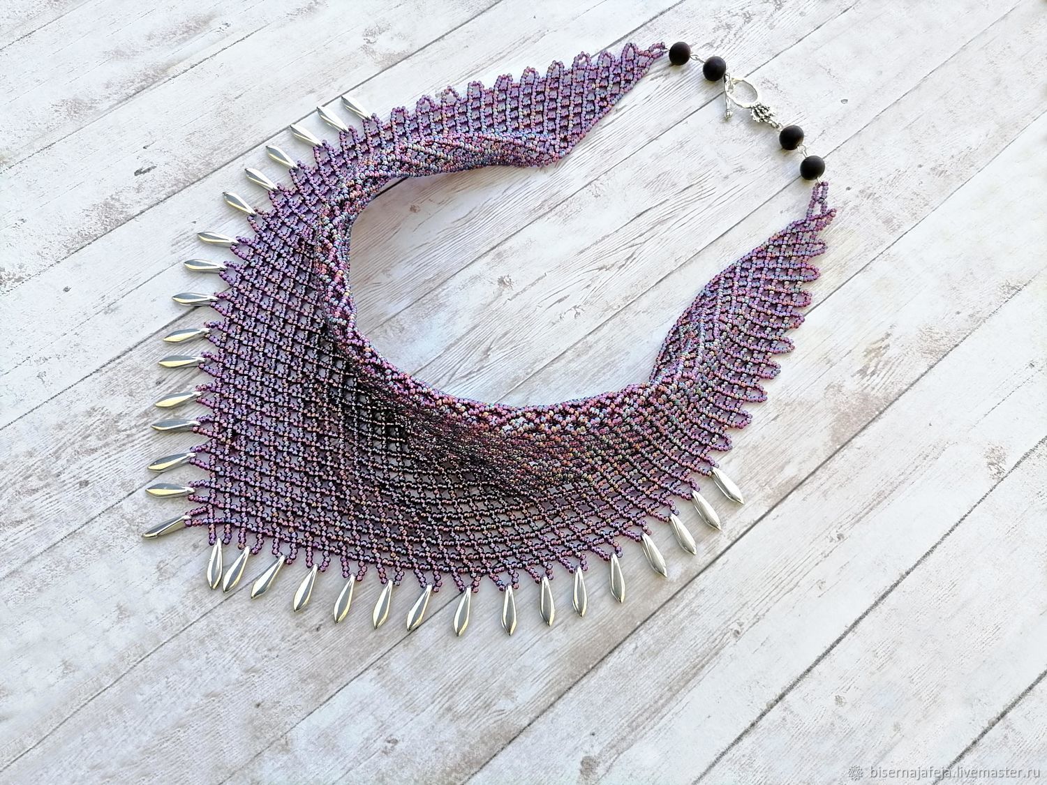 Scarf-beaded necklace, Necklace, Astrakhan,  Фото №1
