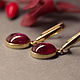 SET (ring and earrings) star ruby, gold. Jewelry Sets. EdGems jewerly. Online shopping on My Livemaster.  Фото №2