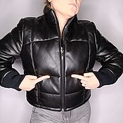 Одежда handmade. Livemaster - original item Leather jacket down jacket. Handmade.