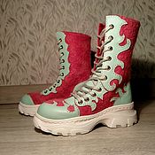 Обувь ручной работы handmade. Livemaster - original item Felted ankle boots. Handmade.