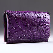 Сумки и аксессуары handmade. Livemaster - original item Women`s wallet made of genuine crocodile leather IMA0216N5. Handmade.