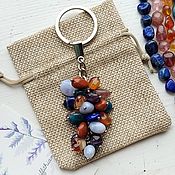 Сумки и аксессуары handmade. Livemaster - original item A beautiful talisman keychain made of natural stones. Handmade.