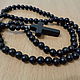 Men's rosary beads made of black ebony with a cross. Beads2. marusjy. Online shopping on My Livemaster.  Фото №2