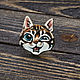 Wooden Cat icon, Badge, Moscow,  Фото №1