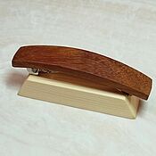 Украшения handmade. Livemaster - original item Wooden hair clip from iroko. Maxi. Handmade.